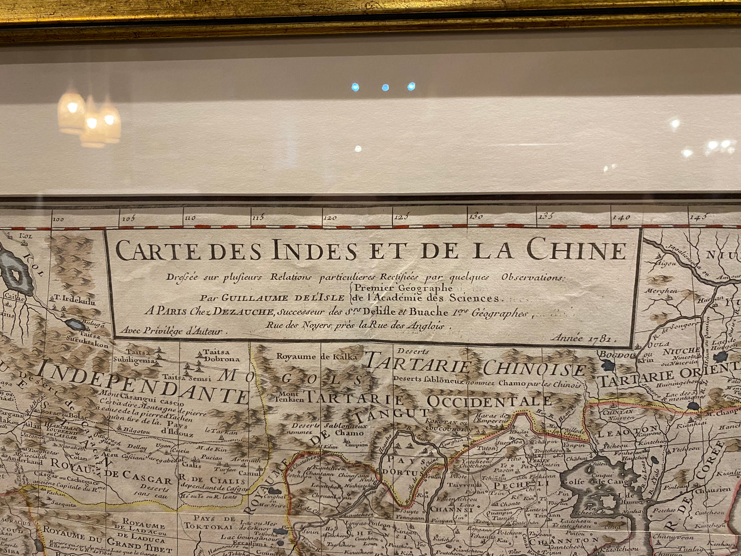 Carte Des Indes et de la Chine - De L'Isle/Buache 1781