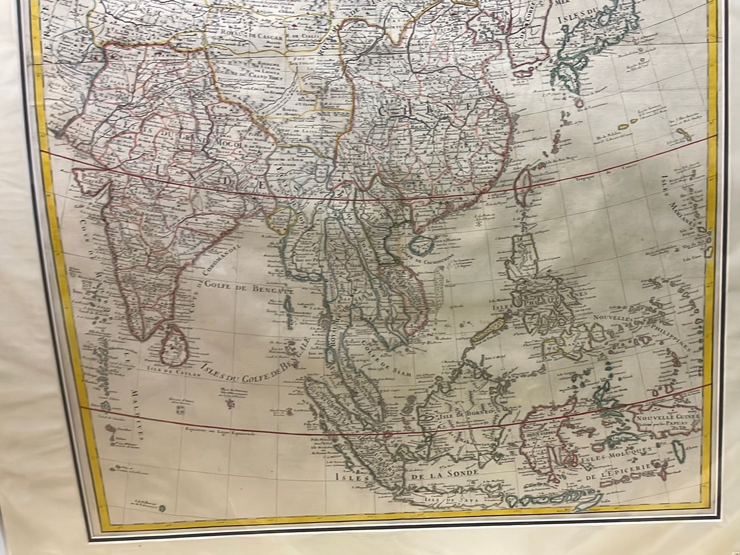 Carte Des Indes et de la Chine - de l'Isle 1705