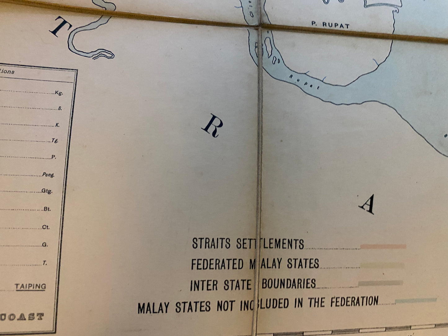 General Map British Malaya - 1917