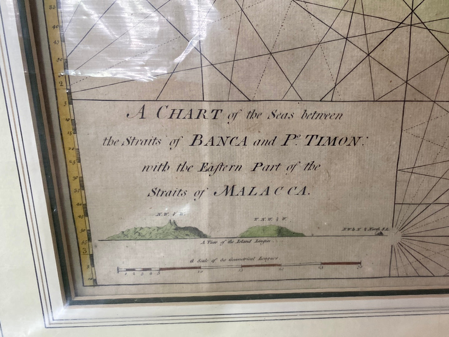 A Chart of the Seas between the Straits of Banca and Po. Timon: with Eastern Part of the Straits of Malacca - Herbert 1760